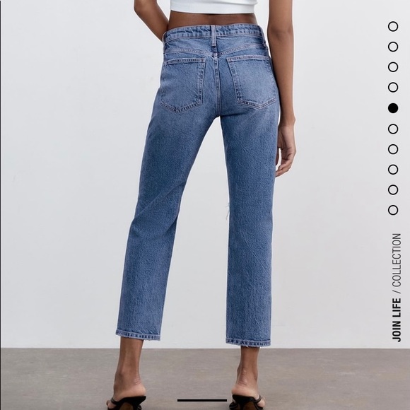 blue straight leg jeans - Picture 5 of 5